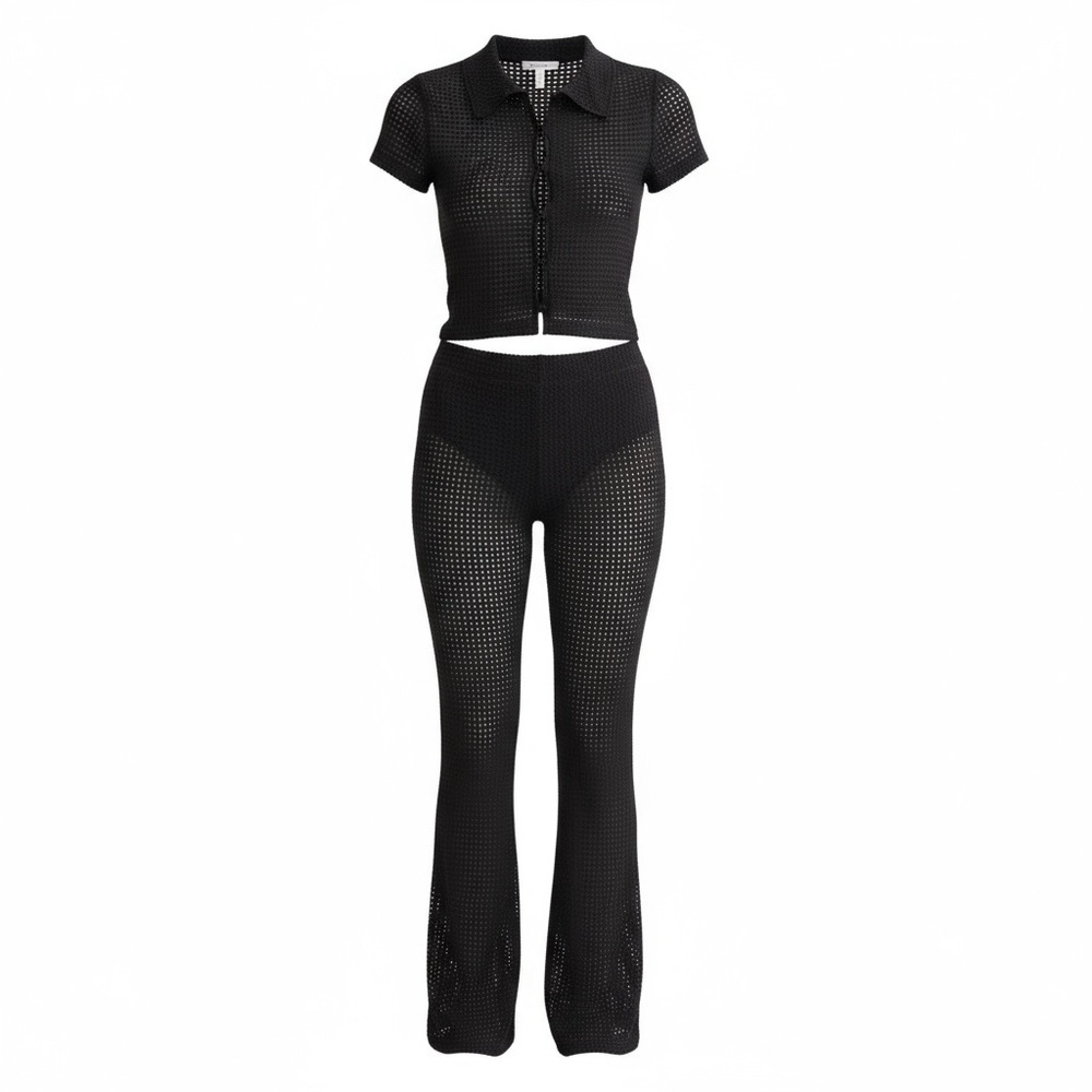 H&M Crochet Look Black set​​​​